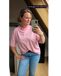 Streep Shirt Roze/Wit