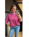 Streep Shirt Rood/Paars