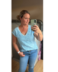 Kanten top blauw