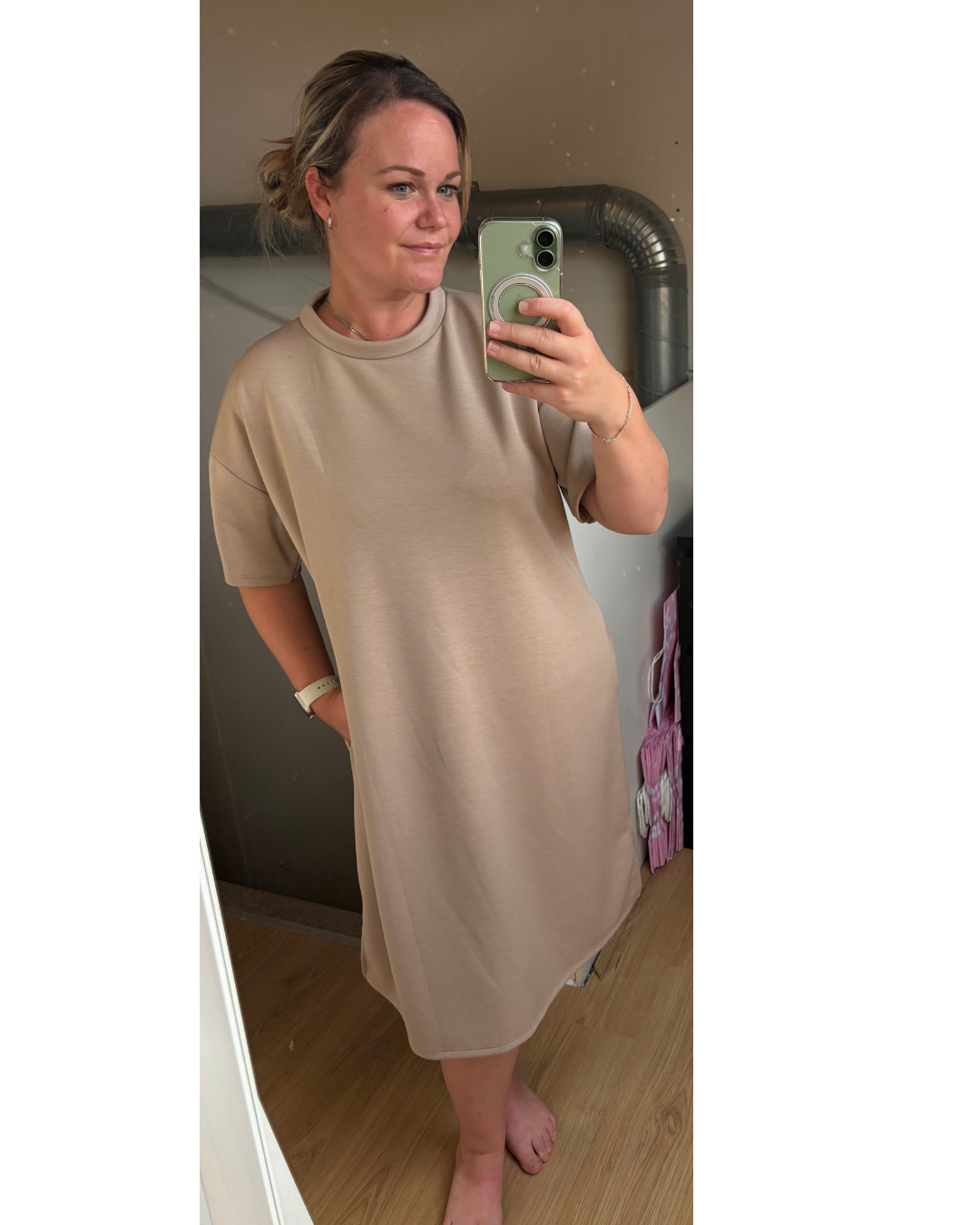 Jurk Life Taupe
