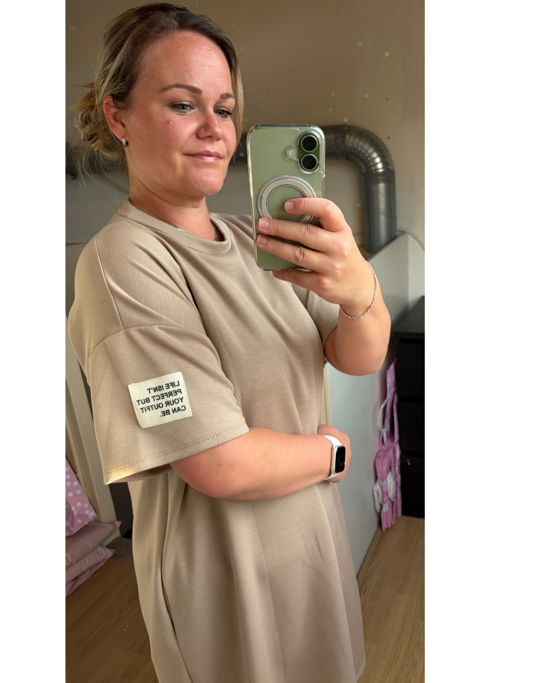 Jurk Life Taupe