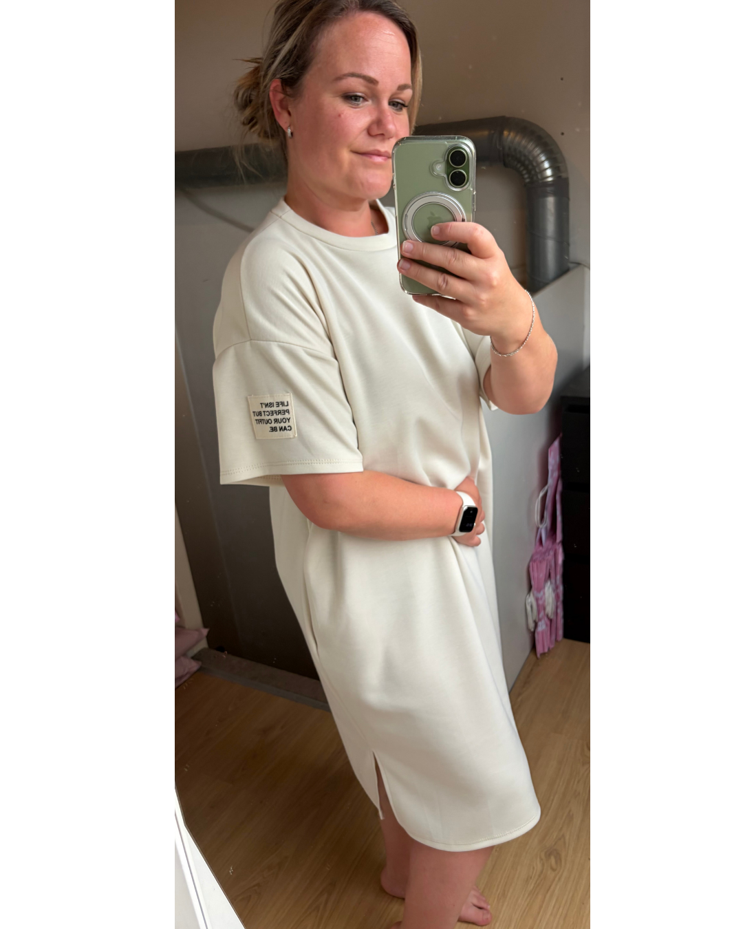 Jurk Life beige