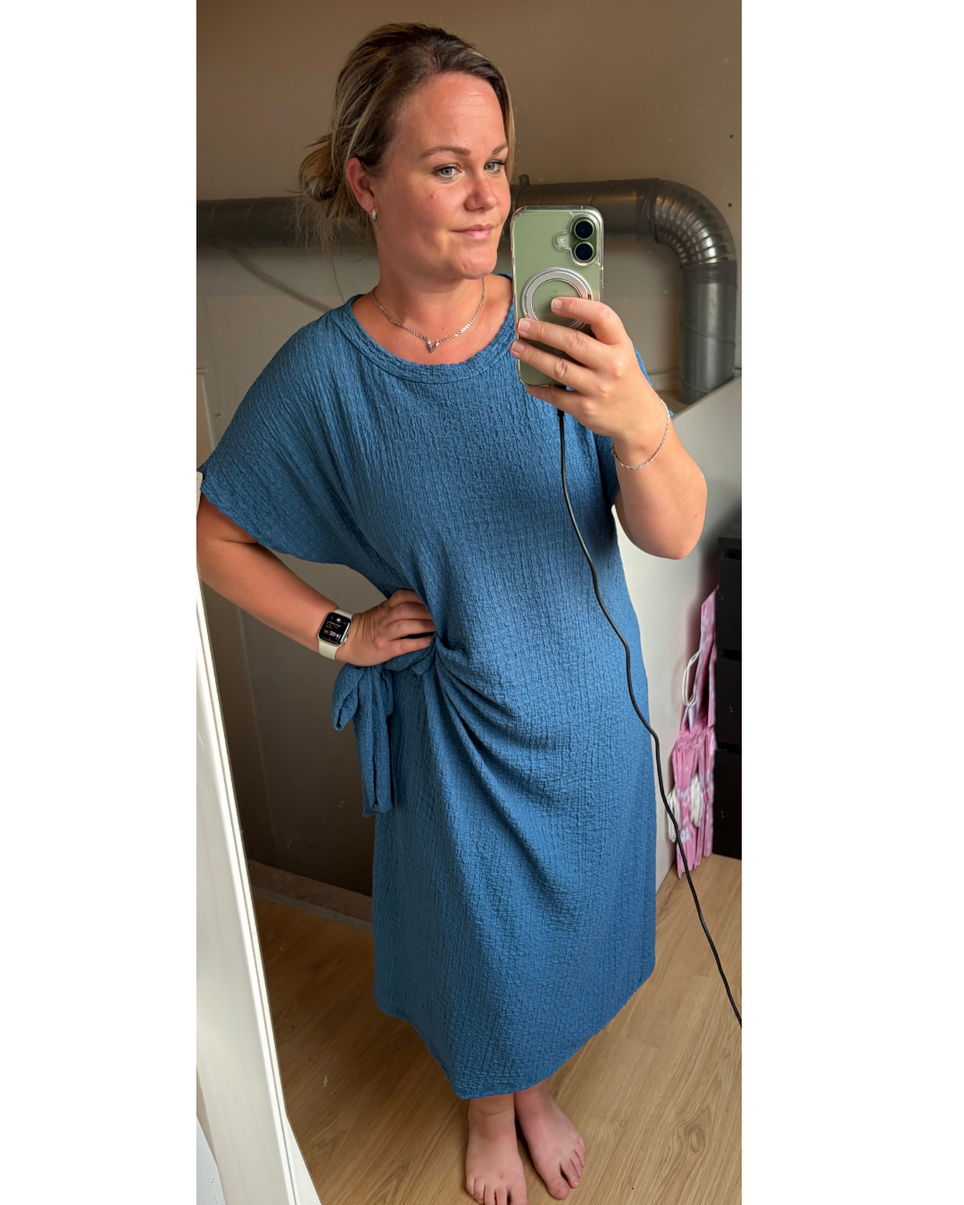 Jurk met knoop pertol