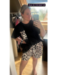 Leopard Lounge Set zwart