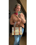Tote bag bruin maat L