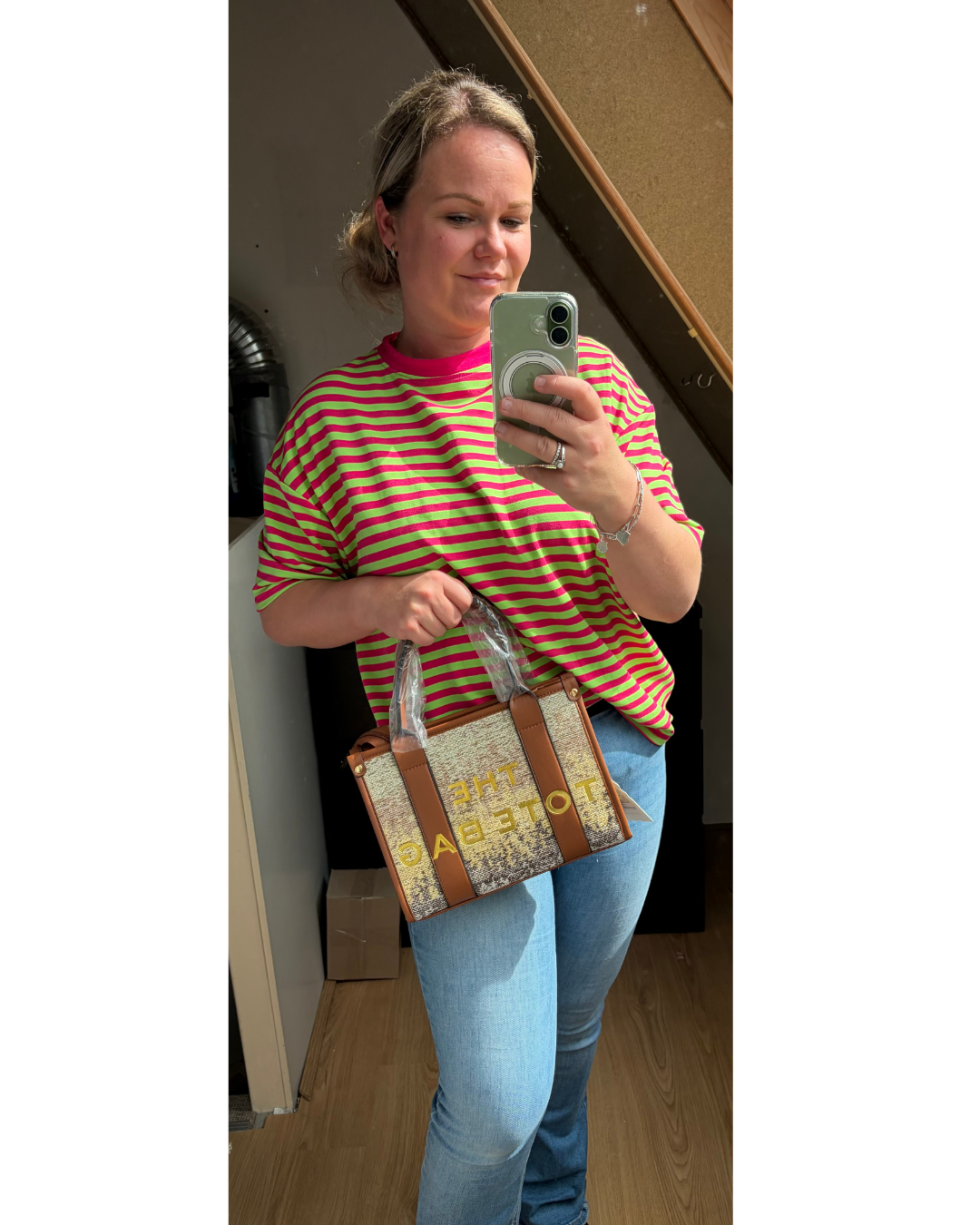 Tote Bag Bruin Maat M
