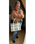 Tote Bag wit Maat XL