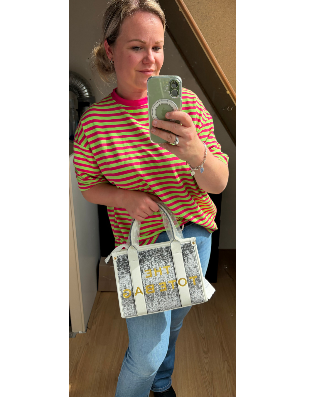 Tote Bag wit Maat M