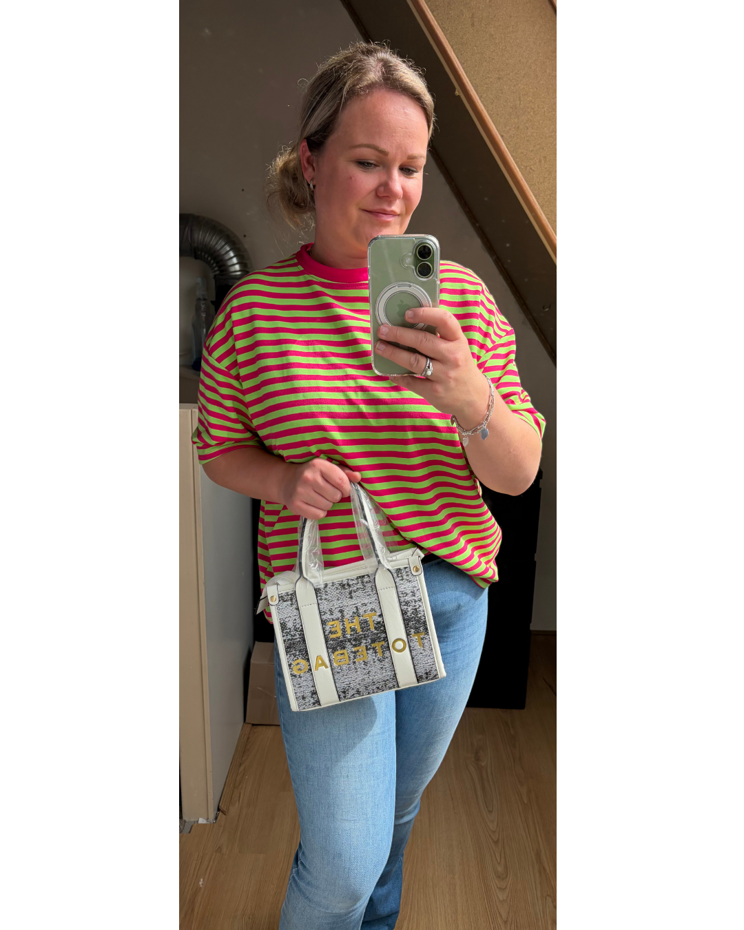 Tote Bag wit maat S