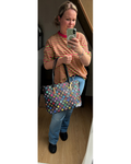 Tas LV Zwart/multi Maat XL