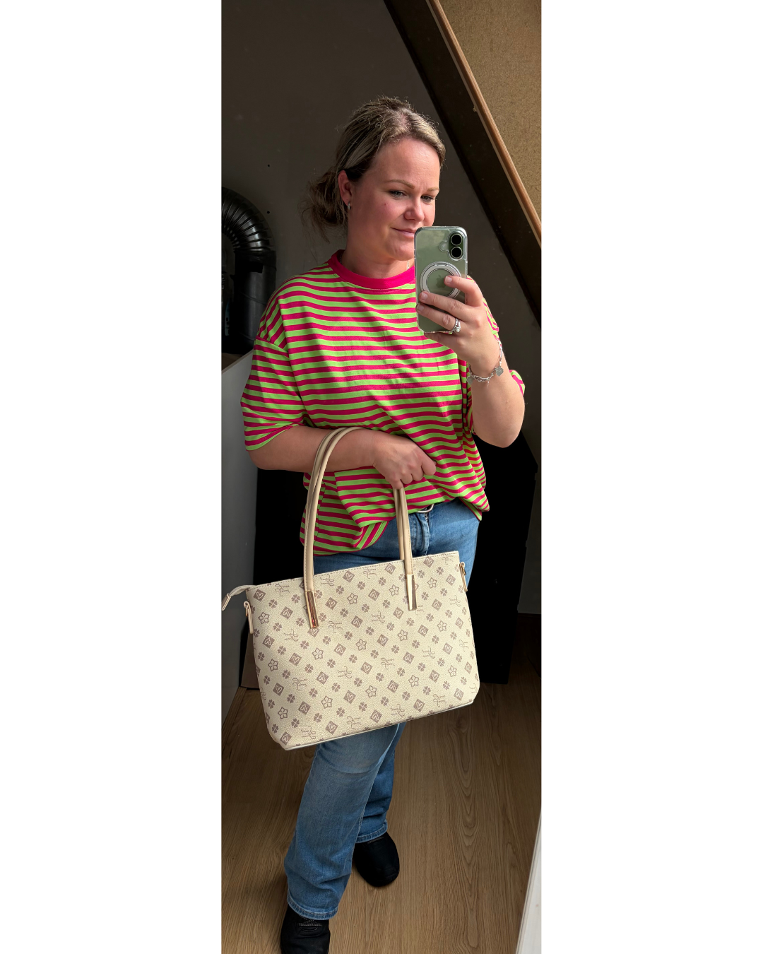Tas LV Taupe Maat XL