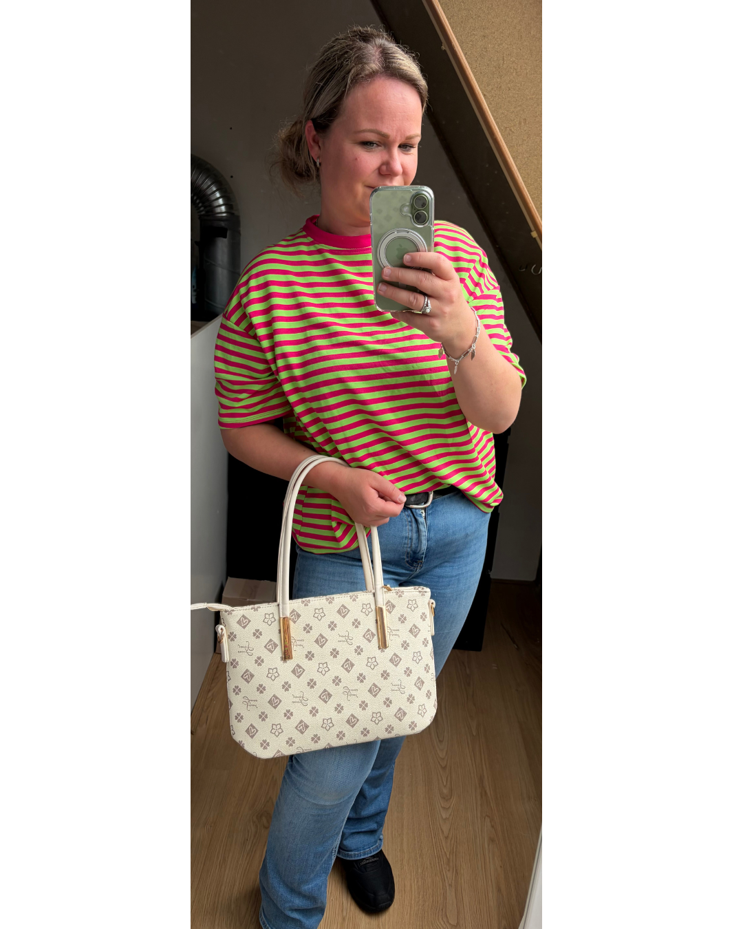 Tas LV Beige maat L