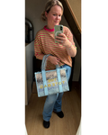 Tote Bag Blauw Maat XL
