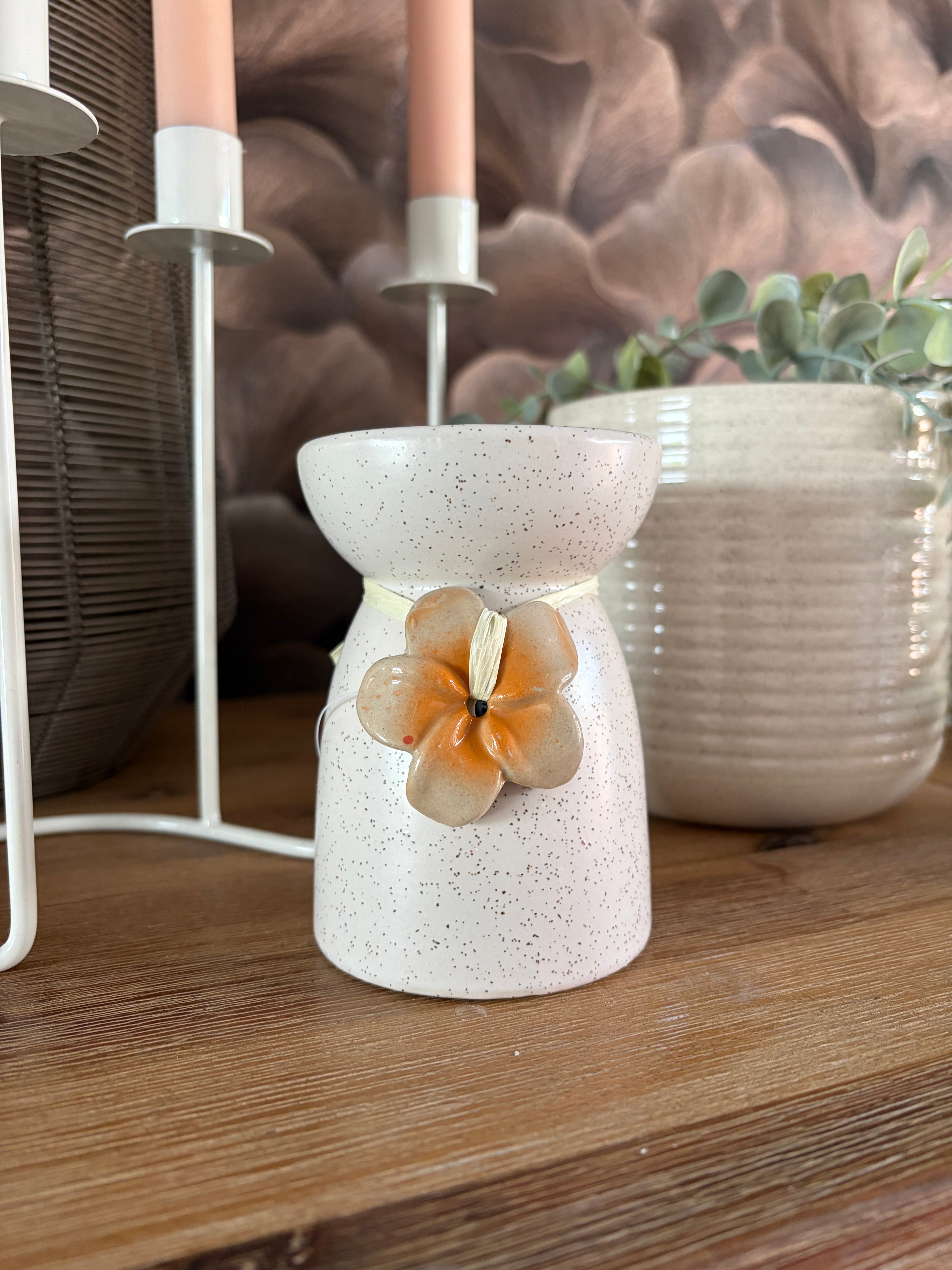 Waxbrander Blossom oranje/perzik