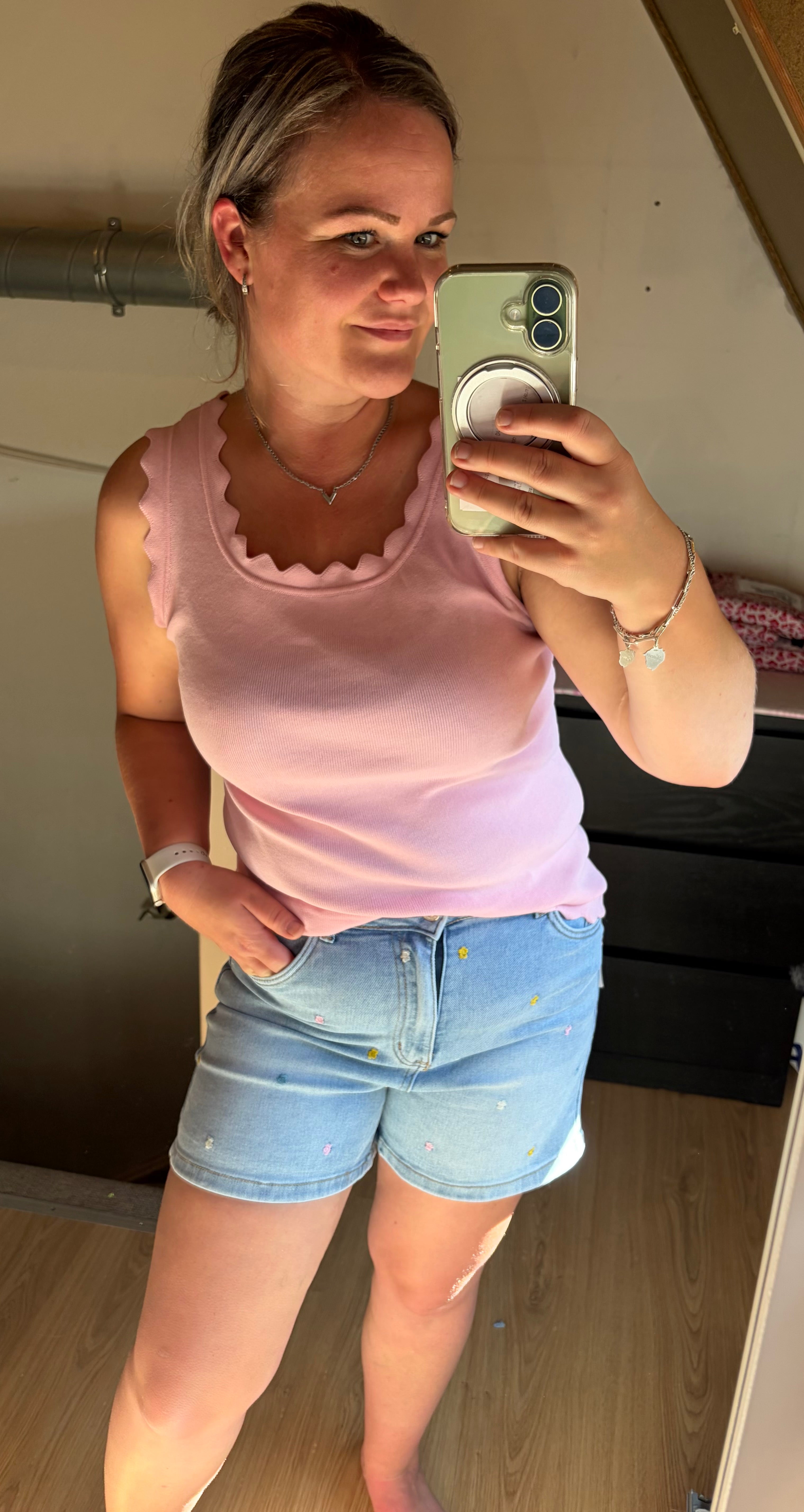 Goodies korte Jeans pastel