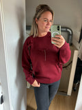 Trui met strikjes Bordeaux