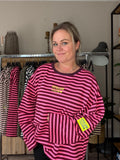 Longsleeve Atelier Club Roze/Rood