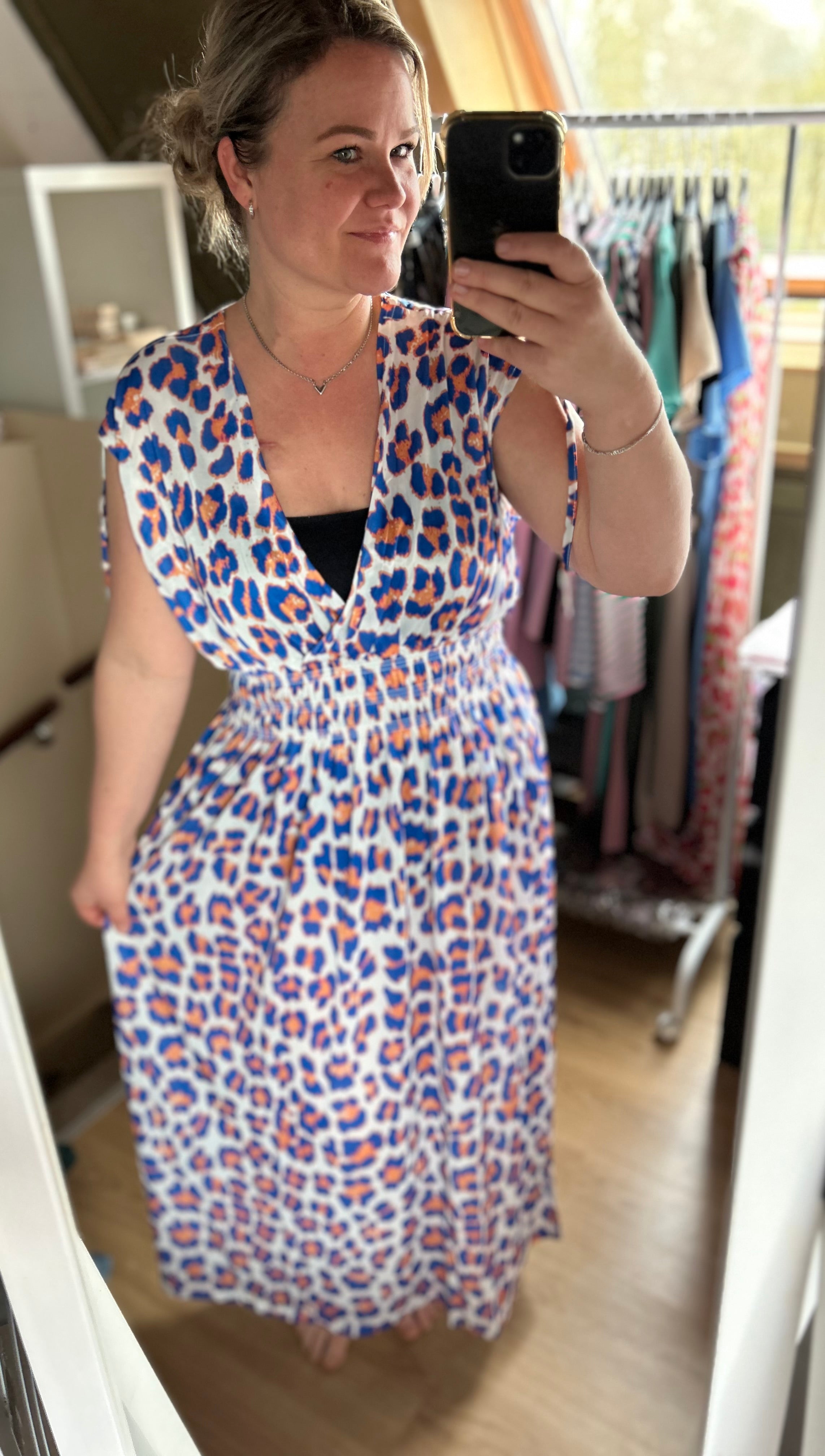 Leopard Summer dress blauw